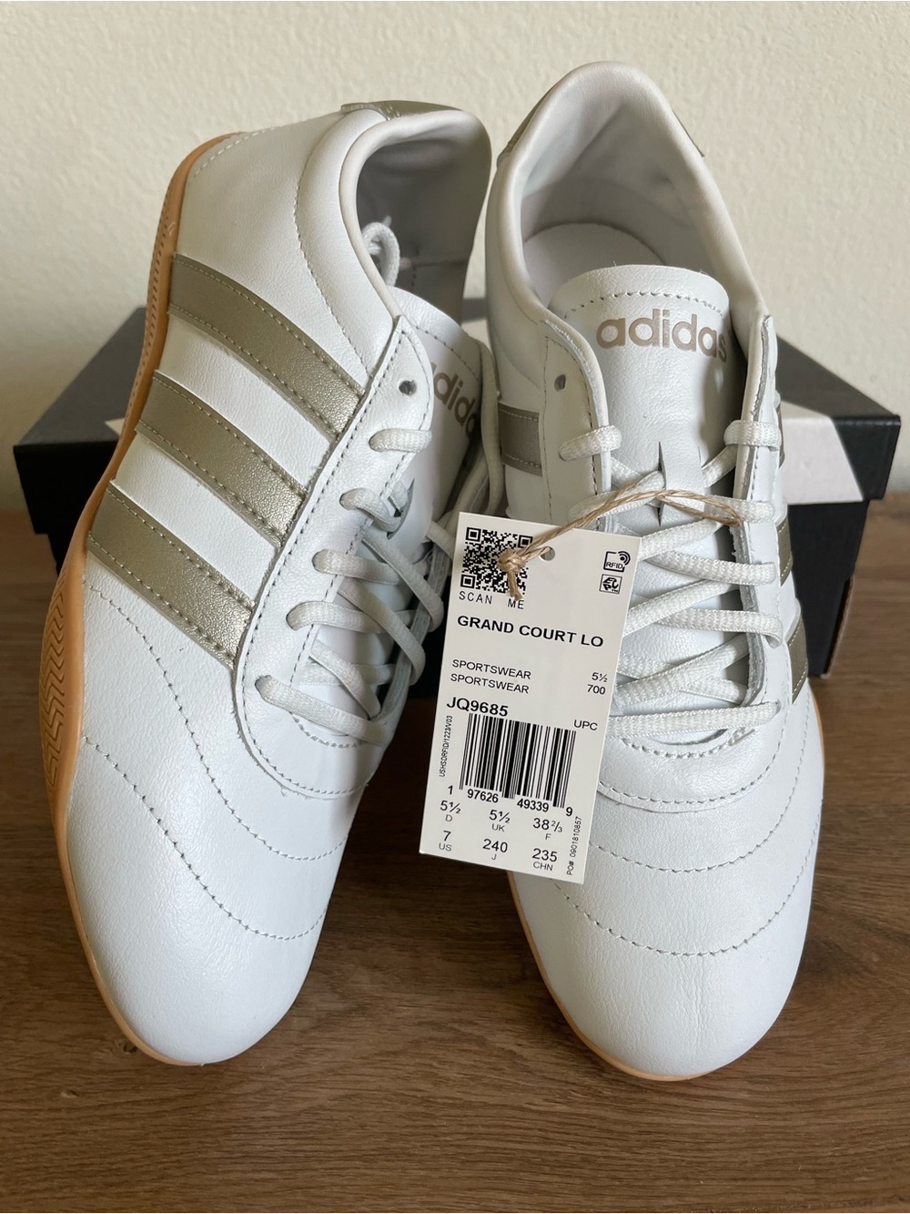 NWT Women’s Adidas Grand Court Lo Shoes Size 7 - Picture 2 of 6